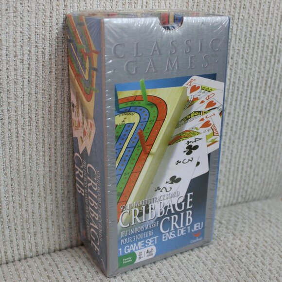 3/$55❤️Solid Wood Deluxe Cribbage Set 3 Track Folding Board with Playing Cards - Picture 7 of 7